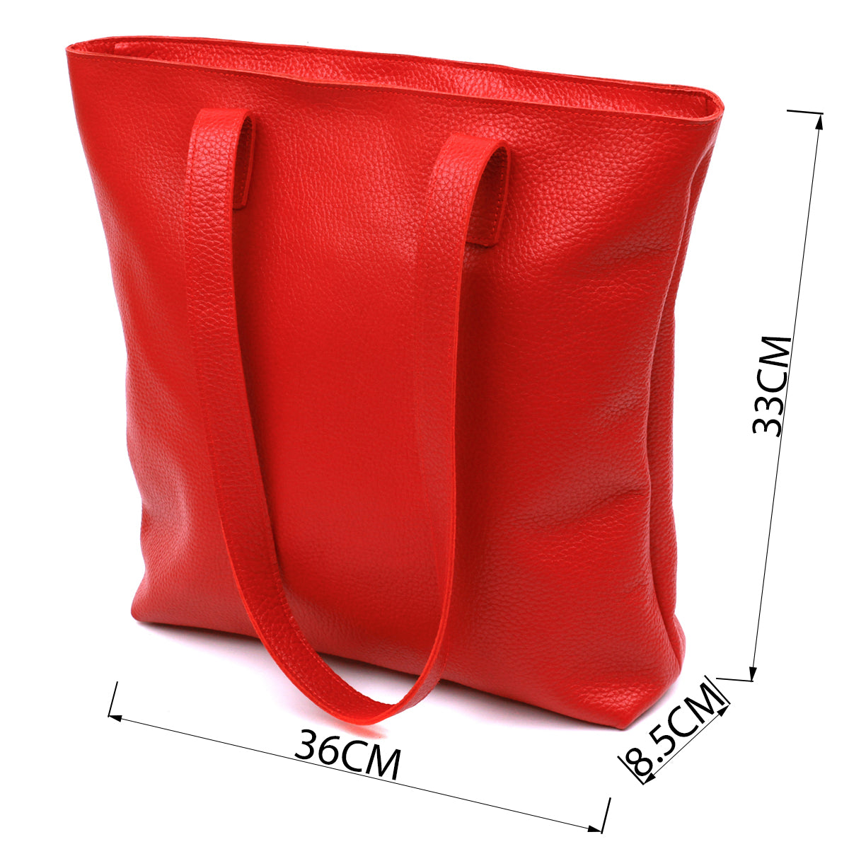 Leather Women's Bag SHVIGEL 16355 Red, Made in Ukraine, Genuine Leather Material