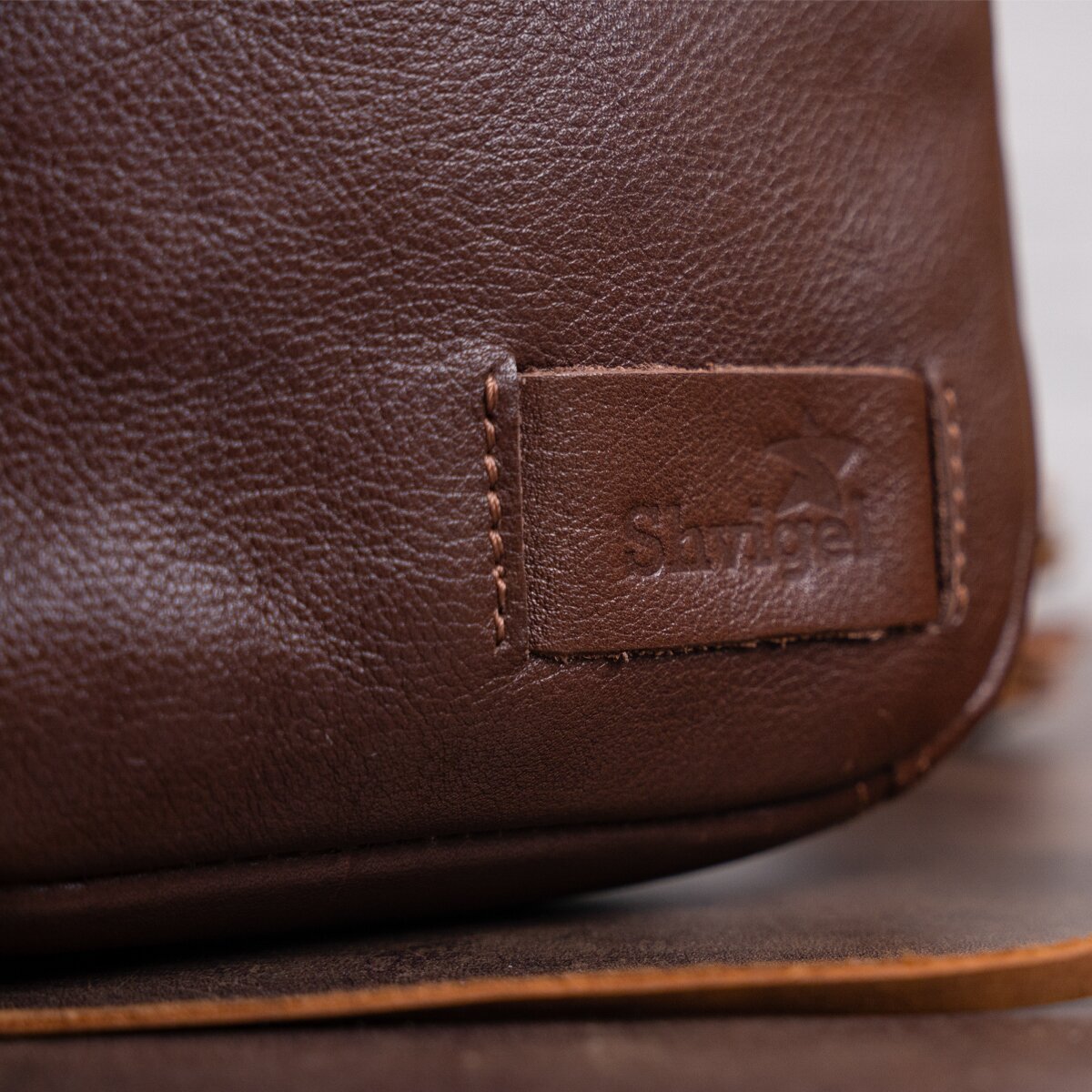 Men's Leather Bag SHVIGEL 19103 Brown | Natural Leather | Ukrainian Craftsmanship