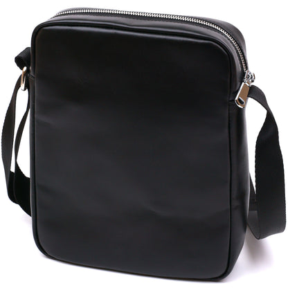 High-Quality Leather Men's Bag SHVIGEL 16336 Black - Crafted from Natural Leather