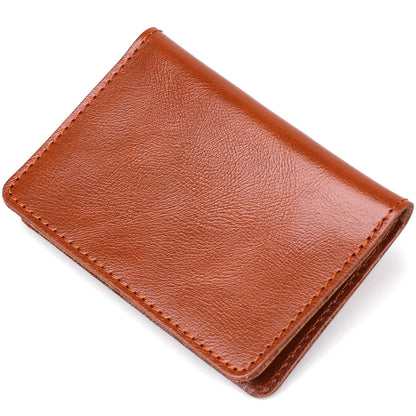 Driver's License Cover SHVIGEL 13928 Leather Rust Color Made in Ukraine