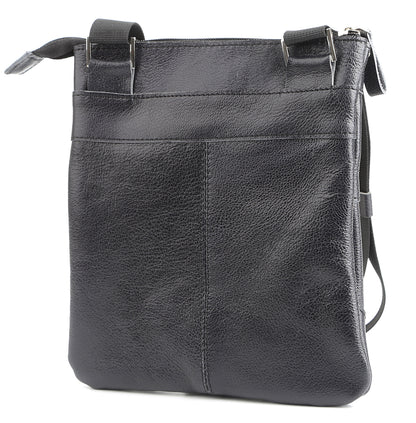 Leather Bag SHVIGEL 00966 Blue Natural Leather Handmade from Ukraine