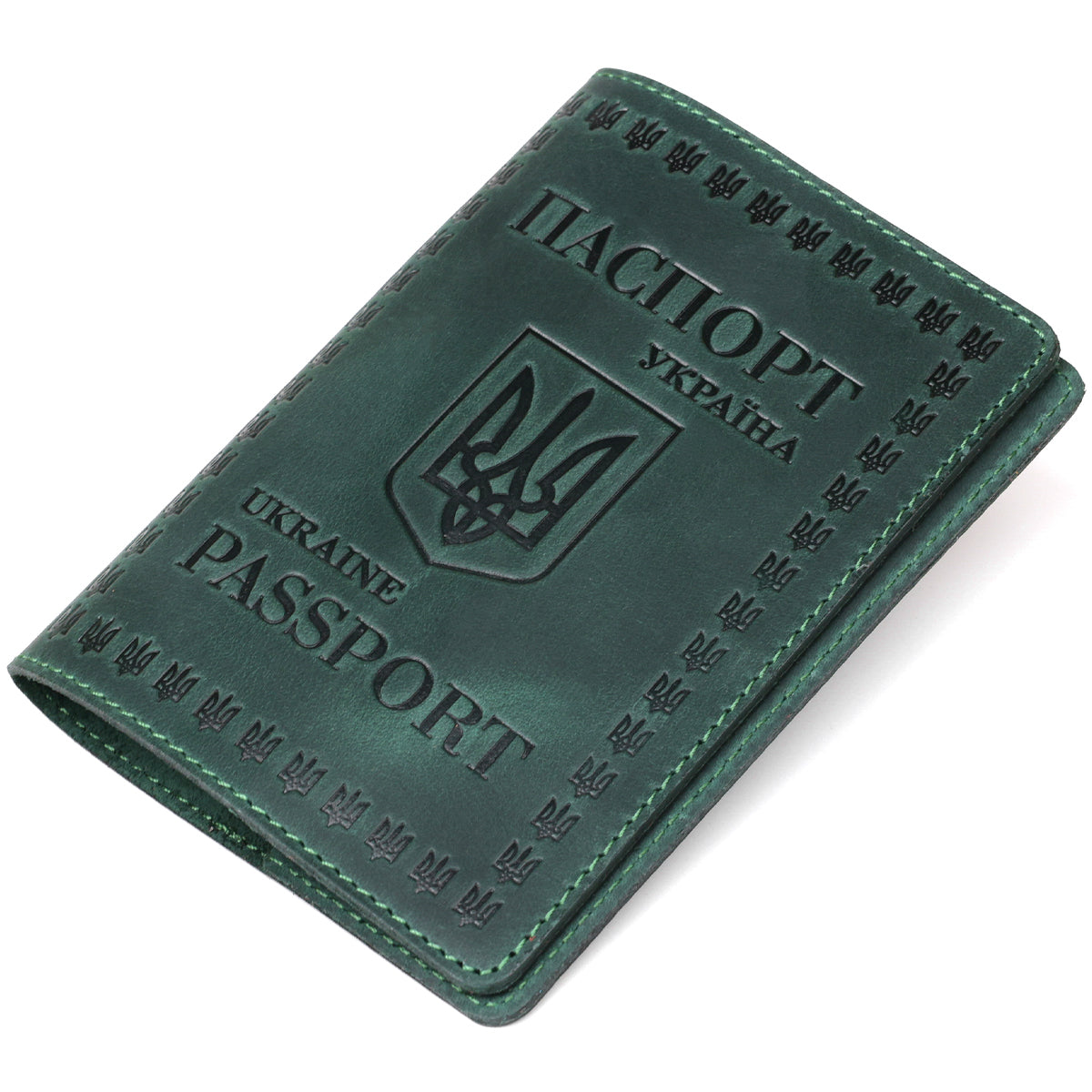 Genuine Leather Passport Cover SHVIGEL 16134 - High-Quality Ukrainian Design