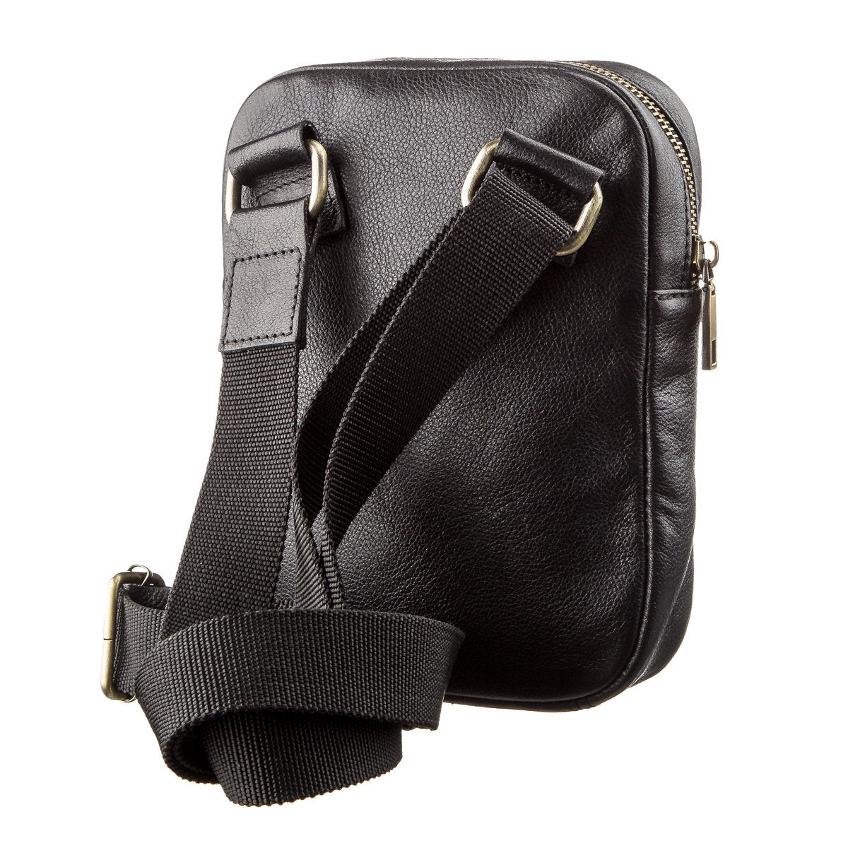 Men's Leather Bag SHVIGEL 19102 Black Natural Leather Stylish Design