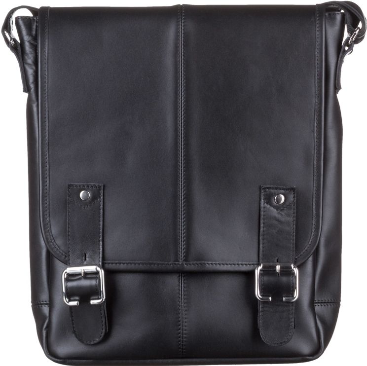 Men's Leather Bag SHVIGEL 11040 Black, Crafted from Natural Leather, Made in Ukraine