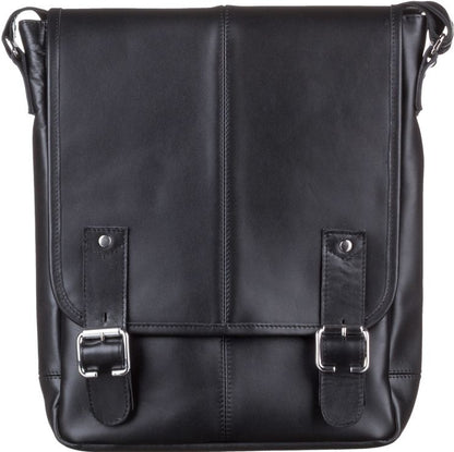 Men's Leather Bag SHVIGEL 11040 Black, Crafted from Natural Leather, Made in Ukraine