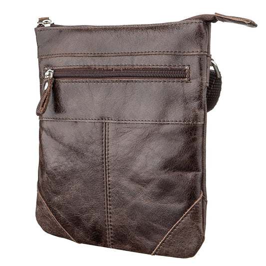 Leather Bag SHVIGEL 11136 Made in Ukraine Brown Genuine Leather Fashion Accessory