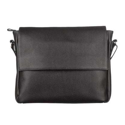 Leather Bag SHVIGEL 11043 Black - Made in Ukraine, Genuine Leather Material, Stylish Design