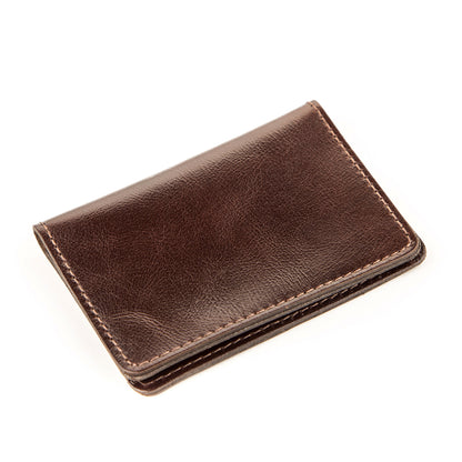 Leather Driver’s License Holder by SHVIGEL, Model 13927, Brown, Natural Leather
