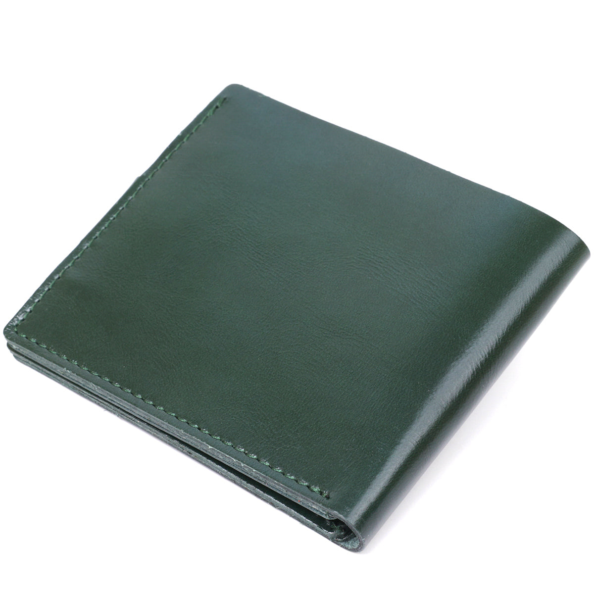 Universal Leather Wallet SHVIGEL 16462 Green Natural Leather Stylish Design