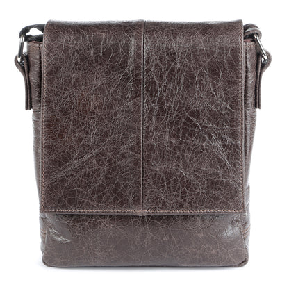 Genuine Leather Bag SHVIGEL 00979 Brown - Made in Ukraine, Stylish & Durable