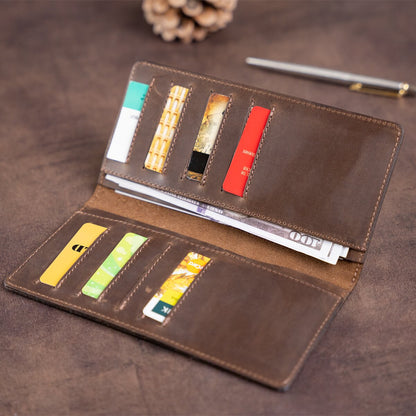 Leather Wallet SHVIGEL 13789 Brown | Genuine Leather | Made in Ukraine