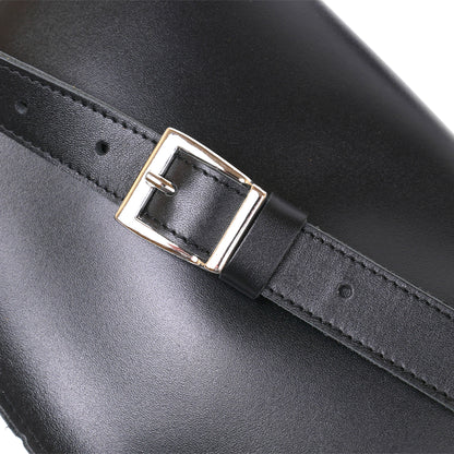 Leather Universal Women's Fanny Pack SHVIGEL 16383 Black Genuine Leather