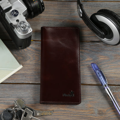 High-Quality SHVIGEL Leather Wallet 16153, Made from Natural Leather, Brown Color