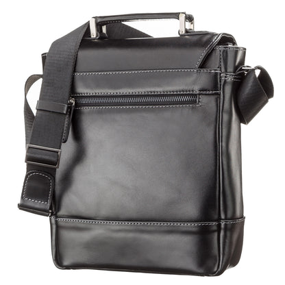 Men's Leather Bag SHVIGEL 11118 Black Genuine Leather Natural Materials
