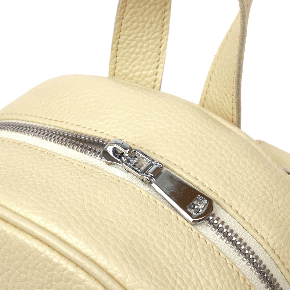 Leather Backpack SHVIGEL 16322 Lemon - Natural Leather, Made in Ukraine
