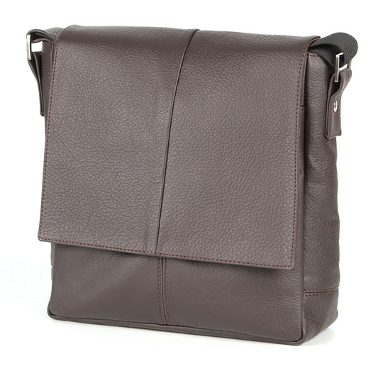 Leather Bag SHVIGEL 00852 Brown | Genuine Leather | Made in Ukraine