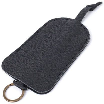 Leather Key Holder SHVIGEL 15313 Black Genuine Leather for Keys Made in Ukraine