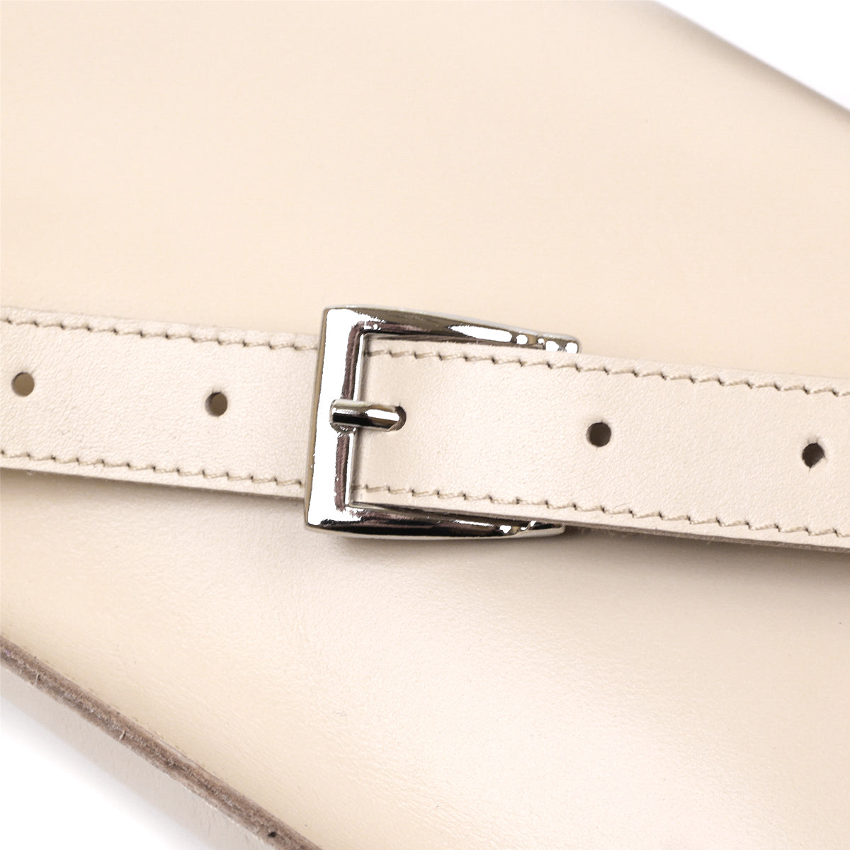 Stylish Women's Leather Fanny Pack SHVIGEL 16391 Beige Genuine Leather Design