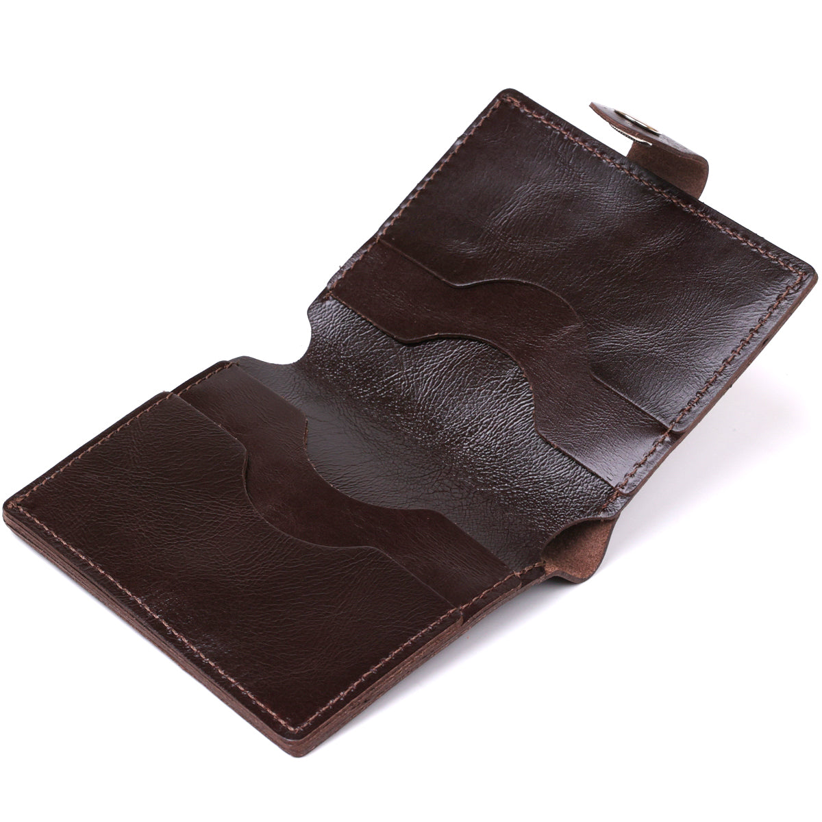 Classic Men's Wallet SHVIGEL 16506 Brown Genuine Leather from Ukraine