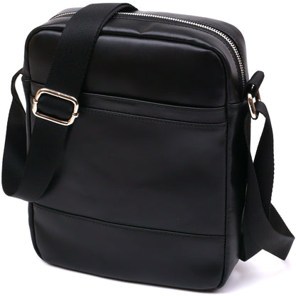 High-Quality Leather Men's Bag SHVIGEL 16336 Black - Crafted from Natural Leather