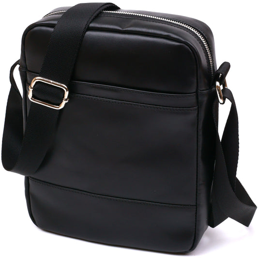 High-Quality Leather Men's Bag SHVIGEL 16336 Black - Crafted from Natural Leather