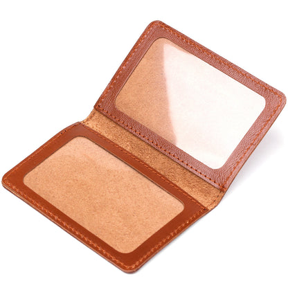 Driver's License Cover SHVIGEL 13928 Leather Rust Color Made in Ukraine