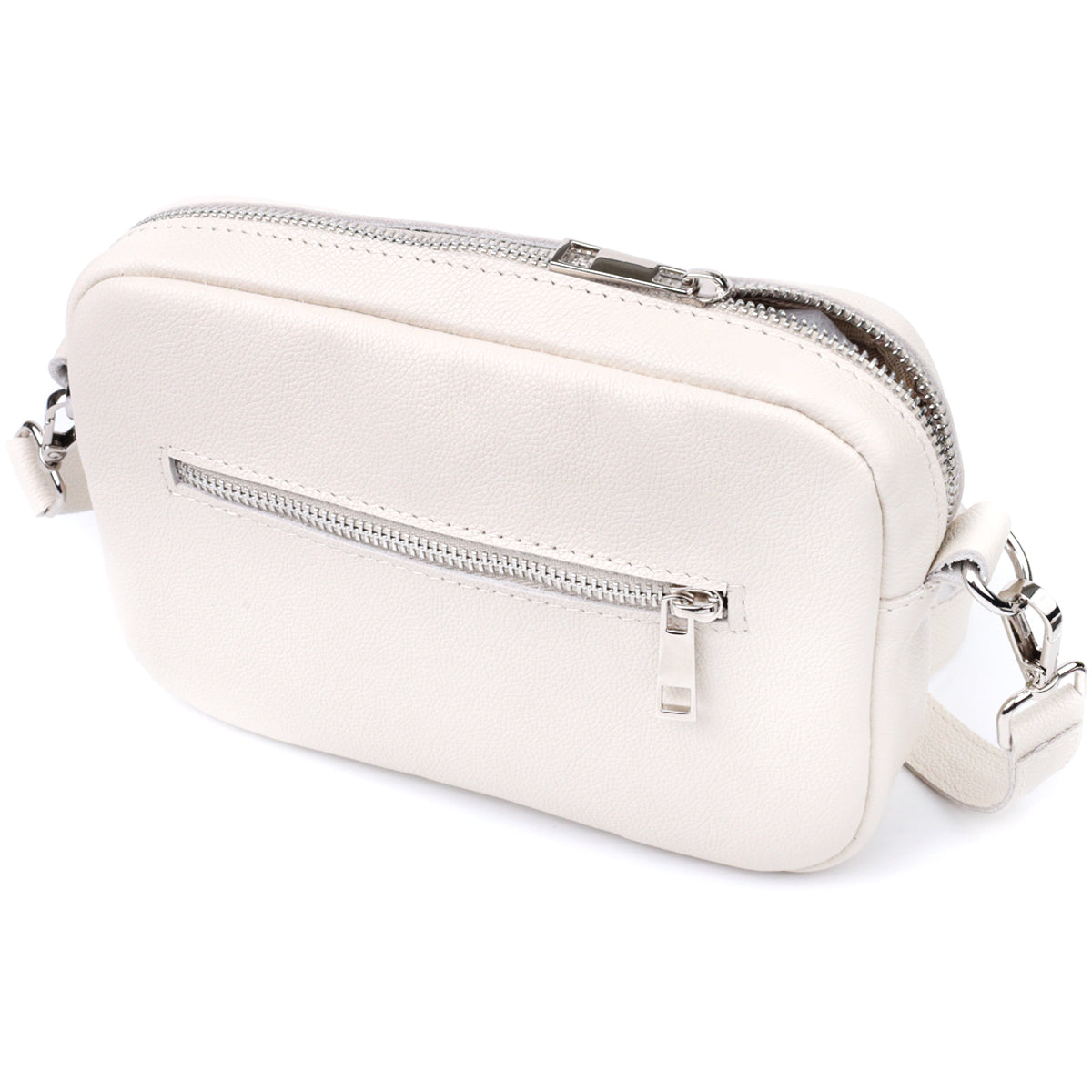 Classic Women's Crossbody Bag SHVIGEL 22839 Beige Natural Leather Design