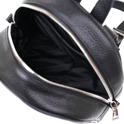 Women's Leather Backpack SHVIGEL 16302 Black - Natural Leather, Ukrainian Craftsmanship