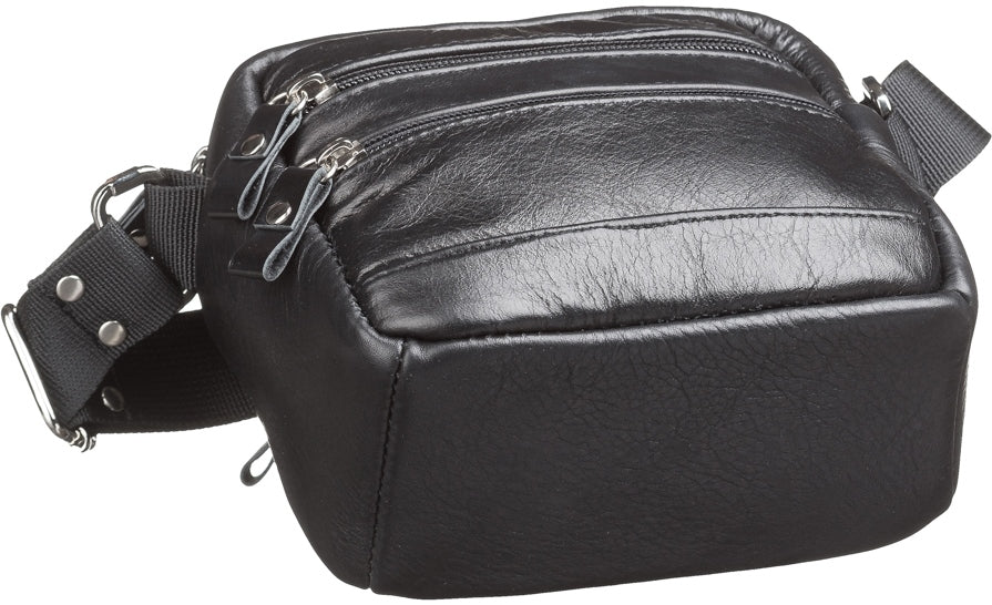 Men's Leather Bag SHVIGEL 15213 Black Genuine Leather Handmade from Ukraine