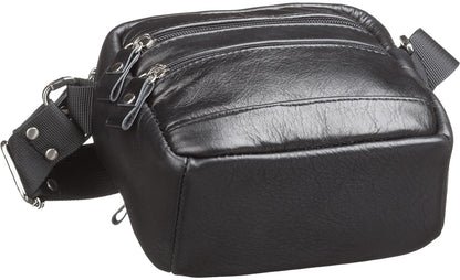 Men's Leather Bag SHVIGEL 15213 Black Genuine Leather Handmade from Ukraine