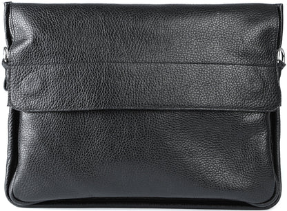 Leather Bag SHVIGEL 00997 Black - Natural Leather Handmade from Ukraine