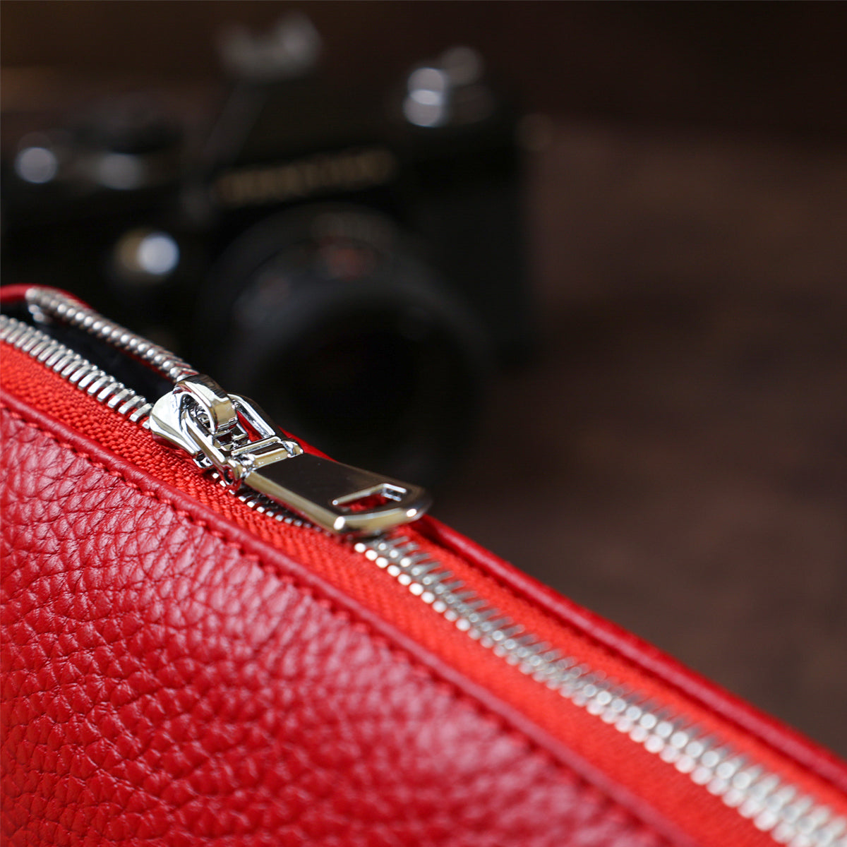 Women's Crossbody Bag SHVIGEL 16342 Genuine Leather Red Color Stylish Design