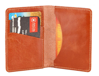 Leather Business Card Holder SHVIGEL 00115 Natural Leather for Business Cards, Ukraine