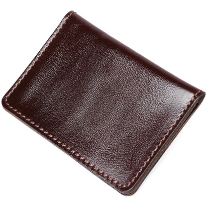 Leather Driver’s License Holder by SHVIGEL, Model 13927, Brown, Natural Leather