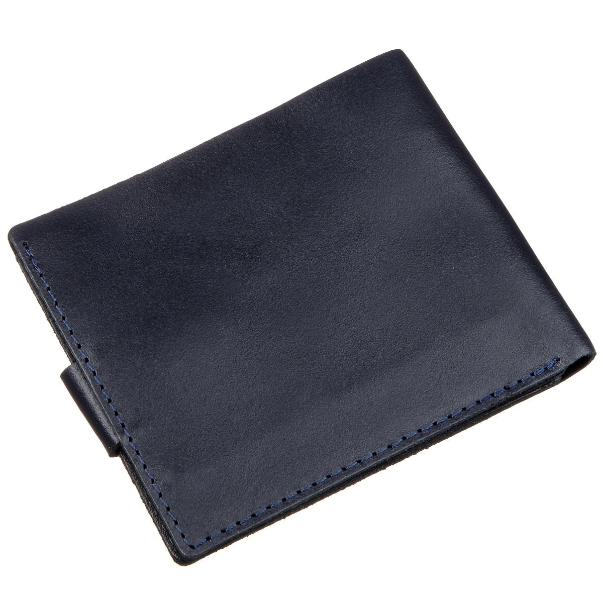 Horizontal Men's Wallet SHVIGEL 16216 Blue Genuine Leather from Ukraine