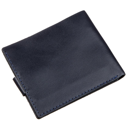 Horizontal Men's Wallet SHVIGEL 16216 Blue Genuine Leather from Ukraine