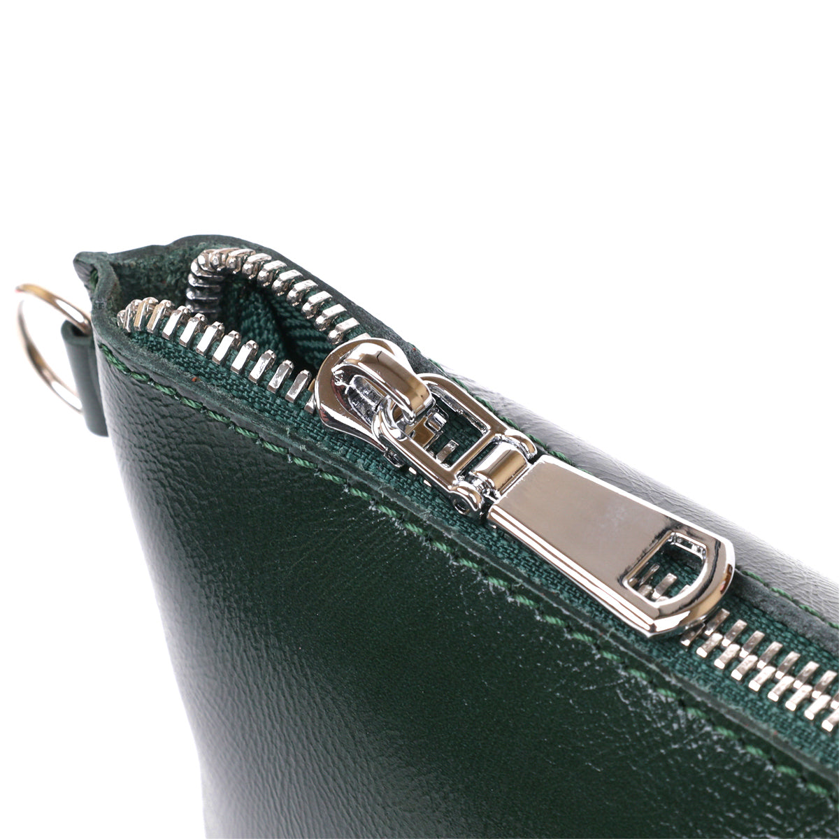 Practical Women's Leather Cosmetic Bag SHVIGEL 16411 Green Genuine Leather