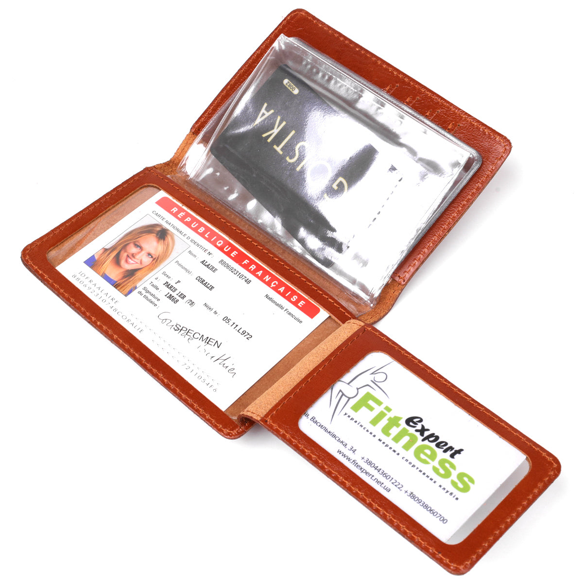 Comfortable SHVIGEL Natural Leather Vehicle Document Cover 16070 - Ukraine