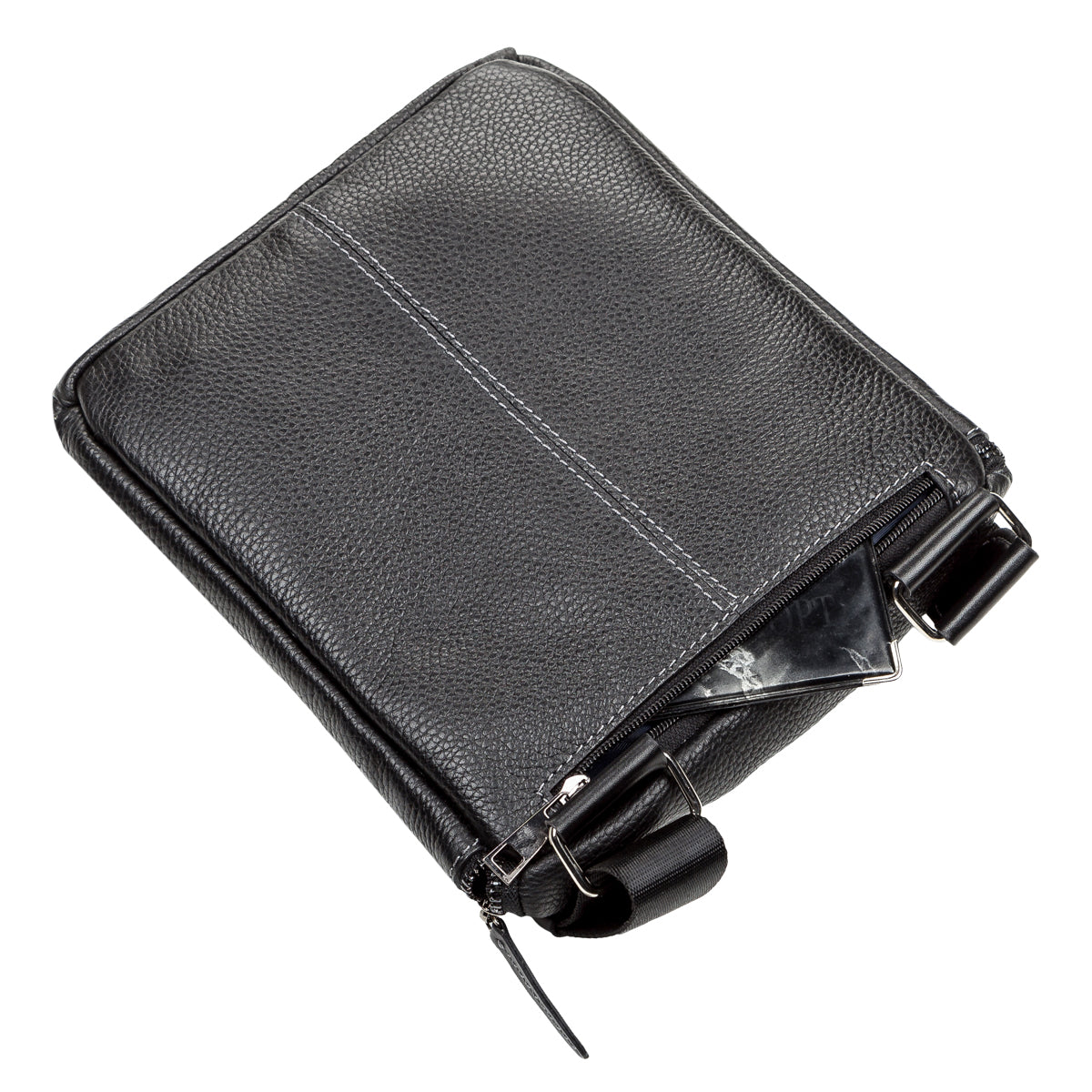 Men's Leather Bag SHVIGEL 11102 Black Genuine Leather Made in Ukraine