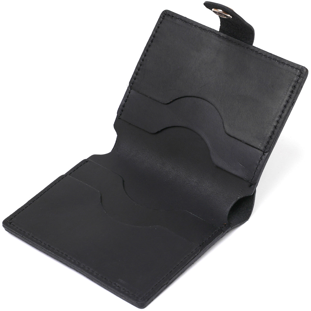Matte Men's Wallet SHVIGEL 16495 Black Genuine Leather Elegant Design