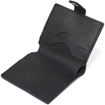 Matte Men's Wallet SHVIGEL 16495 Black Genuine Leather Elegant Design