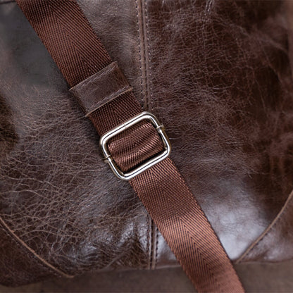 Leather Bag SHVIGEL 11136 Made in Ukraine Brown Genuine Leather Fashion Accessory