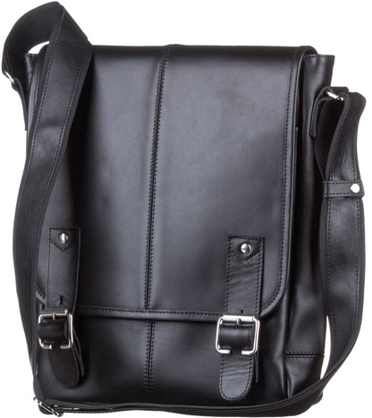 Men's Leather Bag SHVIGEL 11040 Black, Crafted from Natural Leather, Made in Ukraine