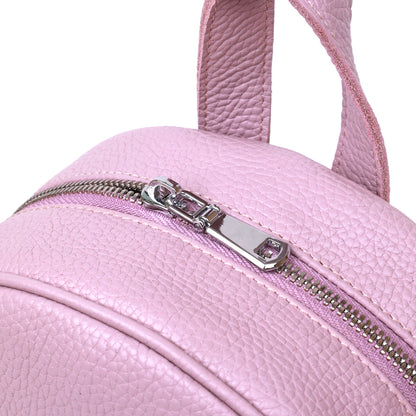 Small Women's Backpack SHVIGEL 16305 Lilac Genuine Leather Stylish Design