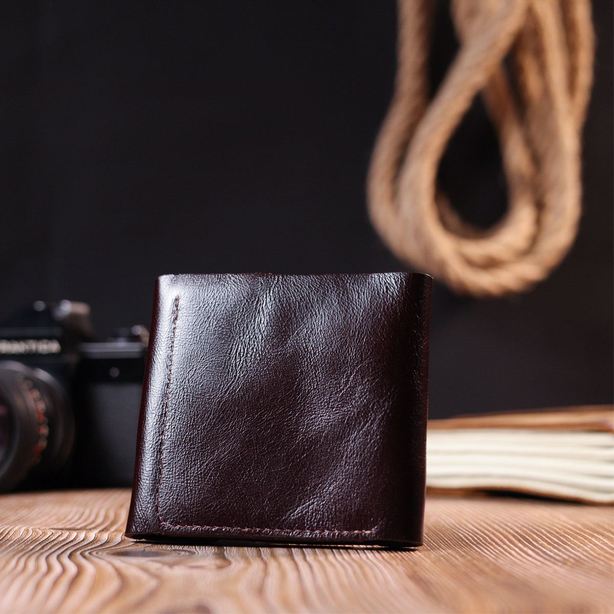Classic Men's Wallet by SHVIGEL 16621 in Brown - Premium Genuine Leather from Ukraine