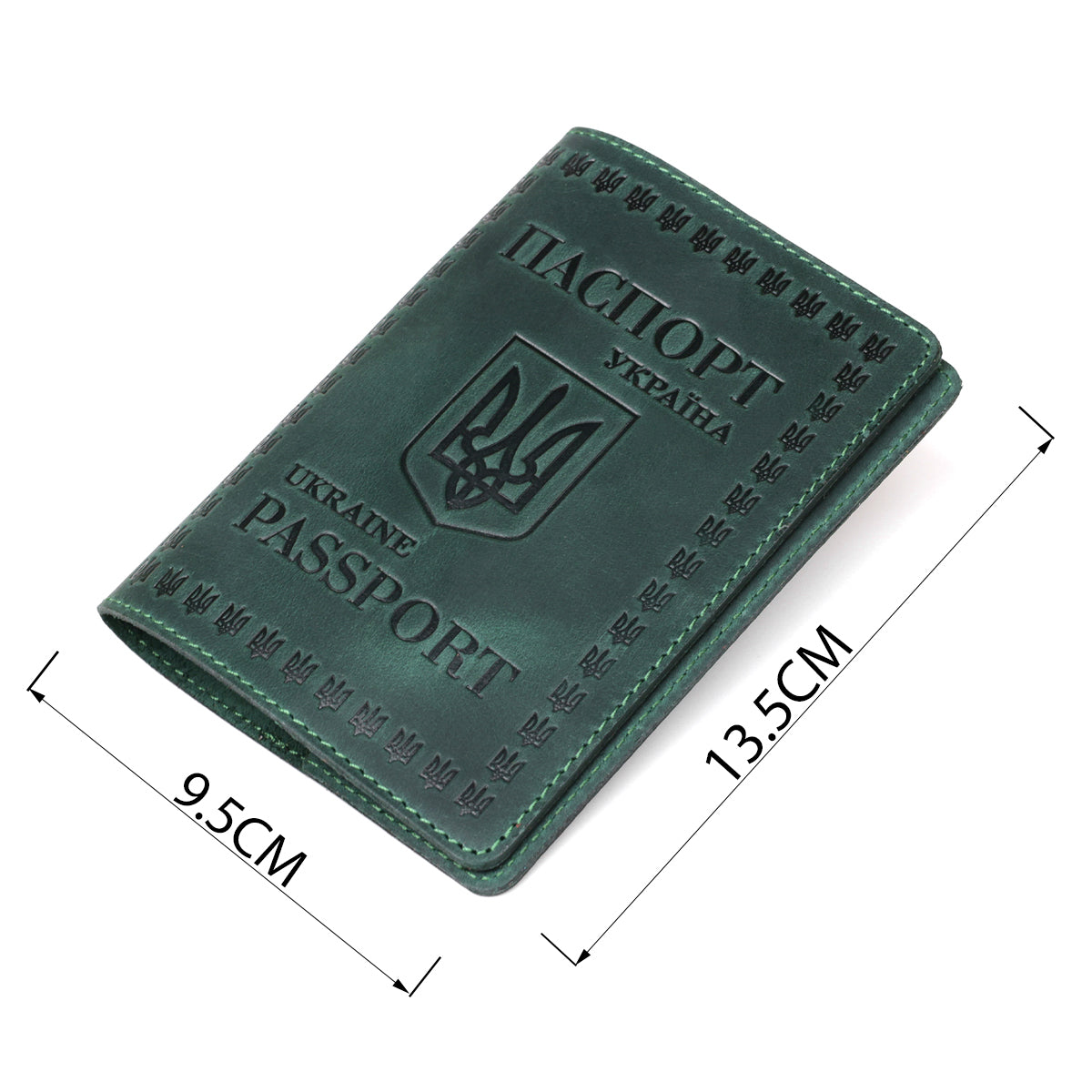 Genuine Leather Passport Cover SHVIGEL 16134 - High-Quality Ukrainian Design