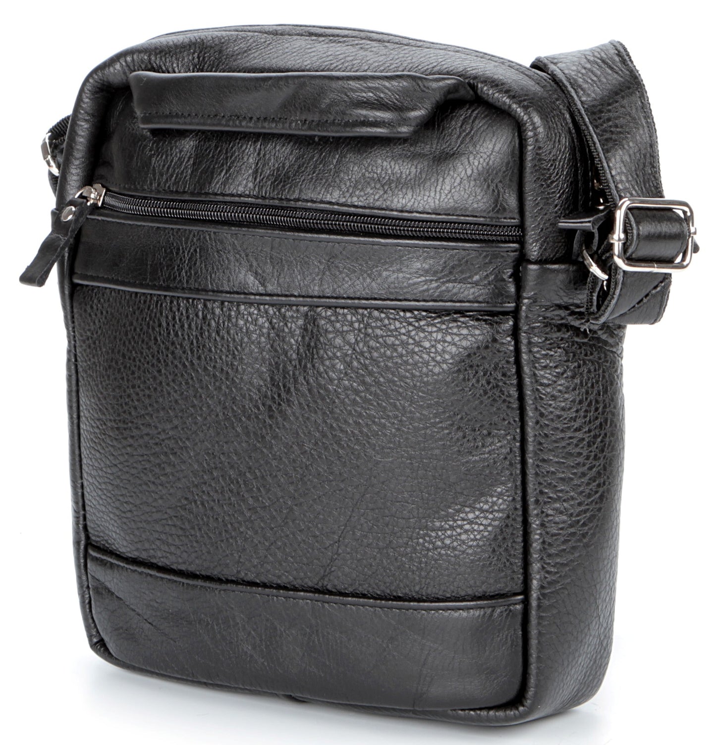 Elite Leather Men's Bag SHVIGEL 00791 Black, Genuine Leather, Ukrainian Craftsmanship