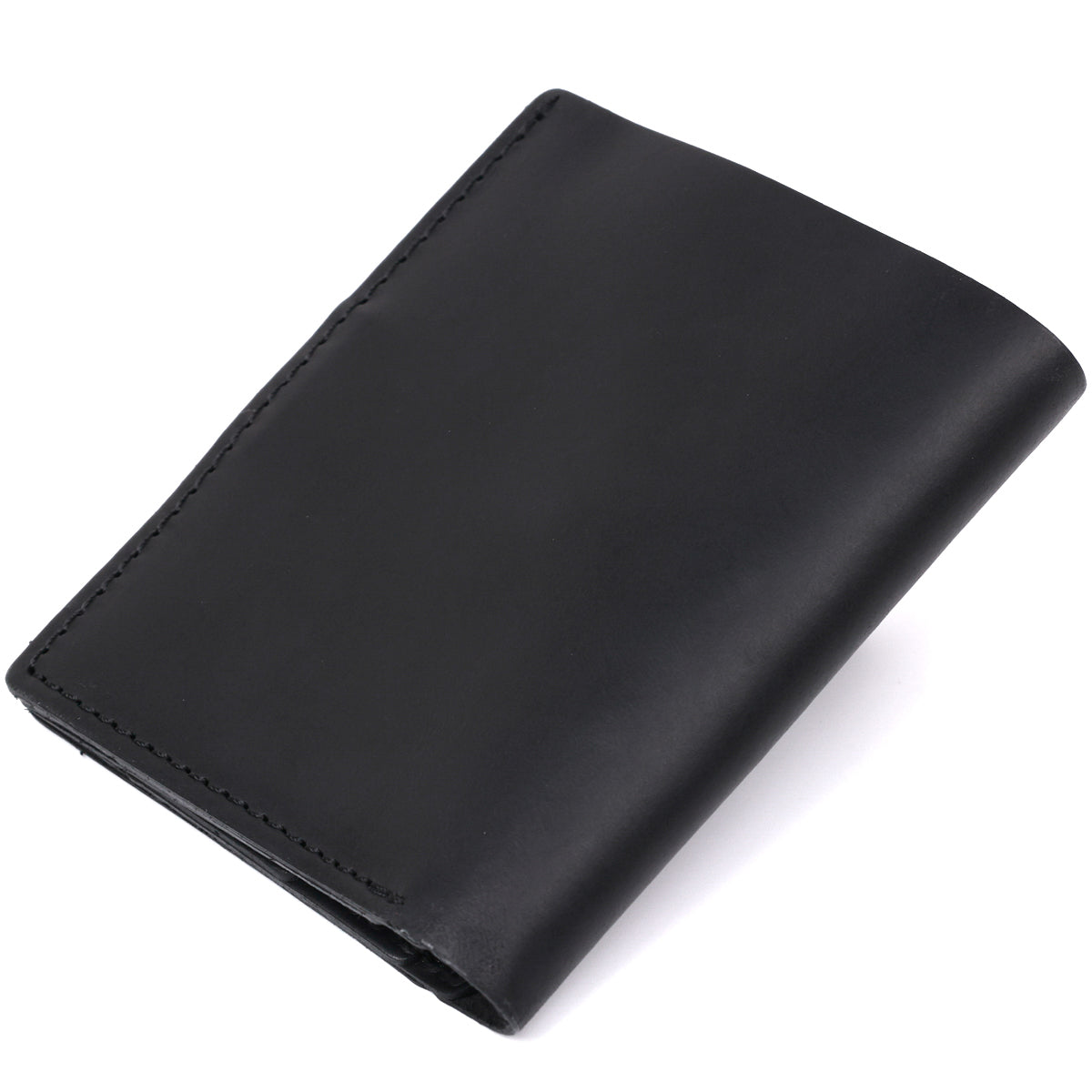 Men's Leather Wallet SHVIGEL 16474 Black Genuine Leather Made in Ukraine