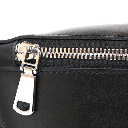 Leather Universal Women's Fanny Pack SHVIGEL 16383 Black Genuine Leather