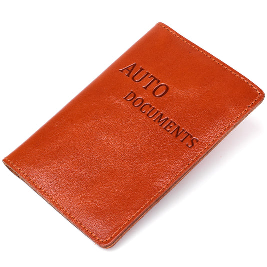 Comfortable SHVIGEL Natural Leather Vehicle Document Cover 16070 - Ukraine